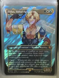 Tidus, Yuna's Guardian (Borderless) (Surge Foil) Commander: Final Fantasy Foil - Image 5