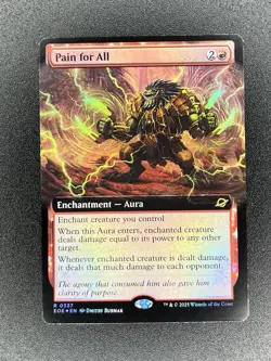 Pain for All (Extended Art Foil) 0337 MTG Edge Of Eternities NM - Image 1