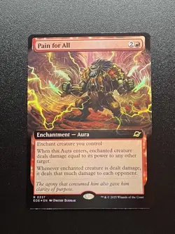 Pain for All (Extended Art Foil) 0337 MTG Edge Of Eternities NM - Image 3