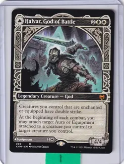 Halvar God of Battle/Sword of the Realms (Showcase) * Kaldheim Variants MTG - Image 1