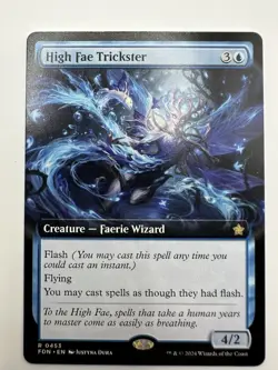 MTG TCG High Fae Trickster (Extended Art) Foundations - Image 1
