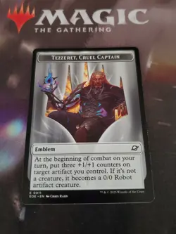 Mtg. Tezzeret, Cruel Captain / Robot Double-Sided Token. Edge Of Eternities. Nm - Image 1