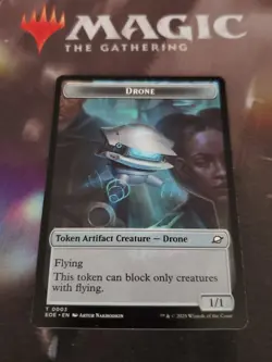 Mtg. 2x Robot / Drone Double-Sided Tokens. Edge Of Eternities.. Nm - Image 1