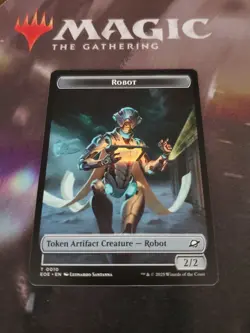Mtg. 2x Robot / Drone Double-Sided Tokens. Edge Of Eternities.. Nm - Image 2