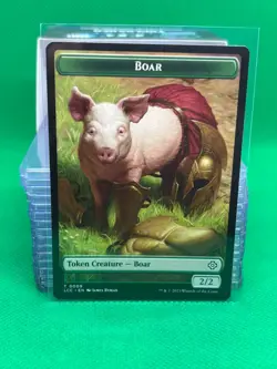 Boar / Merfolk 0005 Token MTG Magic the Gathering Card - Lost Caverns LCC - Image 1