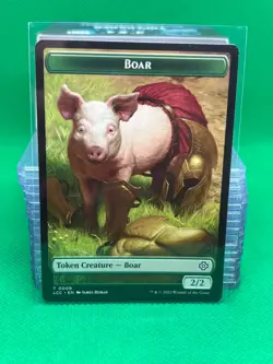 Boar / Merfolk 0003 Token MTG Magic the Gathering Card - Lost Caverns LCC - Image 1