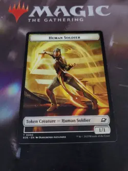 Mtg. 2x Human Soldier / Lander Double-Sided Tokens. Edge Of Eternities. Nm - Image 1