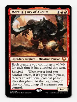 Moraug, Fury of Akoum [Commander: Edge of Eternities] MTG Magic NM/M 🔥 - Image 1