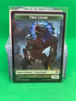 Frog Lizard / Merfolk Token MTG Magic the Gathering Card - Lost Caverns LCC - Image 1