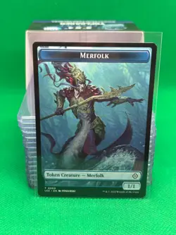 Frog Lizard / Merfolk Token MTG Magic the Gathering Card - Lost Caverns LCC - Image 2