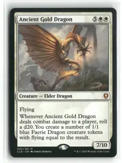 Ancient Gold Dragon 003 Battle for Baldur's Gate CLB MTG Magic - Image 1