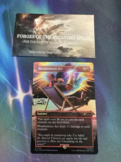Blasphemous Act FOIL #1756 NM/M Marvel Deadpool Secret Lair MTG Magic Card - Image 1