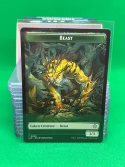 Beast / Merfolk Token MTG Magic the Gathering Card - Lost Caverns LCC - Image 1