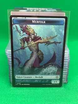 Beast / Merfolk Token MTG Magic the Gathering Card - Lost Caverns LCC - Image 2