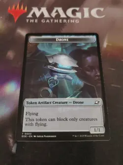 Mtg. 2x Drone / Lander Double-Sided Token. Edge Of Eternities. Nm - Image 1