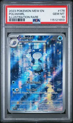 Pokemon TCG Poliwhirl Illustration Rare 176/165 Scarlet & Violet 151 - PSA 10 - Image 1