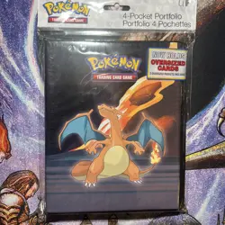(Bin 9) Pokemon Ultra Pro 4 Pocket Binder Portfolio CHARIZARD Marowak Salazzle - Image 1
