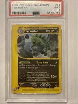 Pokemon TCG - TYRANITAR - Expedition 66/165 - english - PSA 9 mint - vintage - Image 1