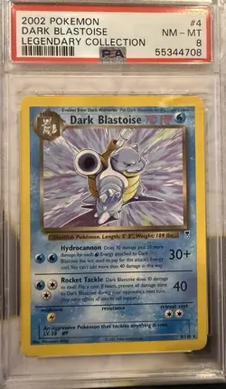 2000 Pokemon TCG Rocket Dark Blastoise Non-Holo 1st Edition PSA 8 #20/82 - Image 2
