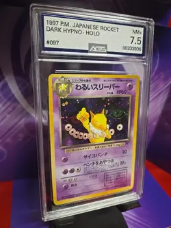 1997 POKEMON JPN ROCKET #97 DARK HYPNO-HOLO AGS 7.5 NM+ FREE FAST SHIPPING - Image 2