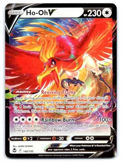 Ho-Oh V Pokemon Ultra Rare SWSH12: Silver Tempest 140/195 - Image 1