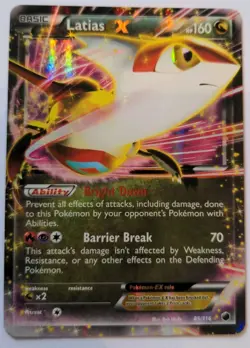 Latias EX 85/116 Ultra Rare 2013 Plazma Freeze Lightly Played Pokemon Card - Image 1