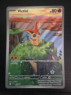 Pokemon Victini SVP 208 JUMBO Card Black Bolt White Flair PROMO 2025 - Image 1