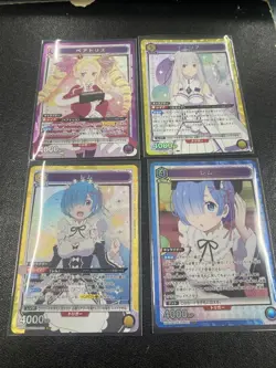 Union Arena Re:Zero Rem Emilia Beatrice Sr Card Set - Image 1