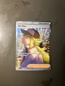 Pokemon TCG N's Plan Sir 170/086 SV Black Bolt English Single Card - Image 1