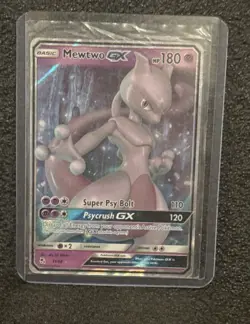 Mewtwo GX - 31/68 - Pokemon Hidden Fates Sun & Moon Ultra Rare Card NM - Image 1