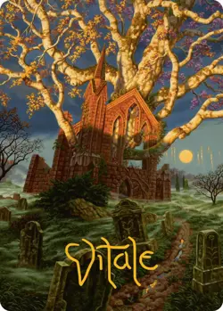 Abundant Growth Art Card (Gold-Stamped Signature) [Innistrad Remastered Art Seri - Image 1