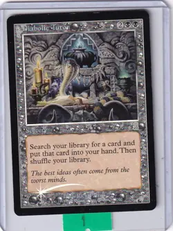 Diabolic Tutor FOIL * Odyssey MTG Magic the Gathering Heavily Played - Image 1