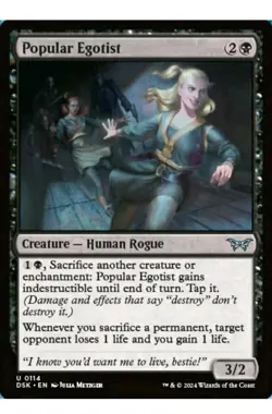 Popular Egotist, Duskmourn: House of Horror, Near Mint x 1 MTG - Image 1