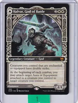 Halvar God of Battle / Sword of the Realms (Showcase) * Kaldheim MTG - Image 1
