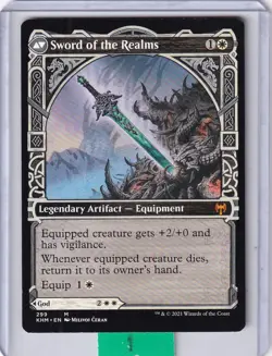 Halvar God of Battle / Sword of the Realms (Showcase) * Kaldheim MTG - Image 2