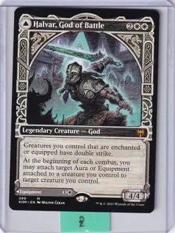Halvar God of Battle / Sword of the Realms (Showcase) * Kaldheim MTG - Image 3