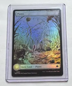 Plains #264 Bloomburrow Foil Full Art Land MTG NM/M - Image 1