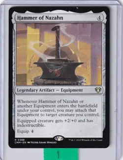 Hammer of Nazahn * Commander Masters MTG Magic the Gathering - Image 1