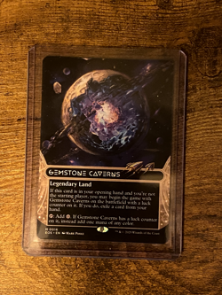 Gemstone Caverns (Borderless) MTG Edge of Eternities Regular Near Mint! - Image 1