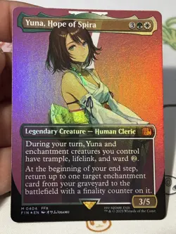 Yuna, Hope of Spira (Borderless) Final Fantasy Foil - Image 2