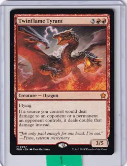 Twinflame Tyrant * Foundations MTG Magic the Gathering - Image 1