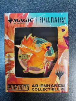Pinfinity Mtg Final Fantasy Racing Chocobo Sealed New Pin AR-Enhanced Promo - Image 1