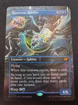 🌈 Quantum Riddler - Borderless FOIL - MTG #305 Edge of Eternities - NM - Image 1