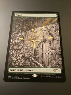 MTG Secret Lair #690 Full Art Forest NM - Image 1