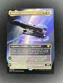 Inspirit, Flagship Vessel Borderless Edge of Eternities MTG 0002 EOC Regular NM - Image 1