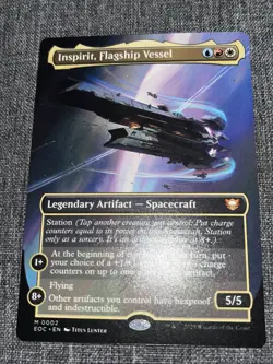 Inspirit, Flagship Vessel Borderless Edge of Eternities MTG 0002 EOC Regular NM - Image 1