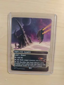 x1 Endless Sands (0015) - Borderless R MTG Edge of Eternities: Stellar Sights NM - Image 1
