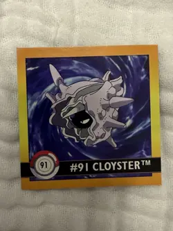 Pokemon 1999 Artbox Series 1 Stickers Cloyster NM - Image 1