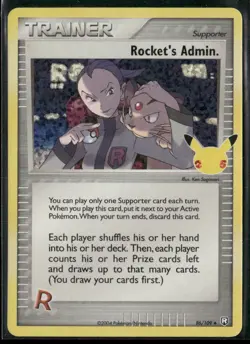 Rocket's Admin 86/109 - Pokemon TCG Celebrations Classic Collection 2021 NM - Image 1