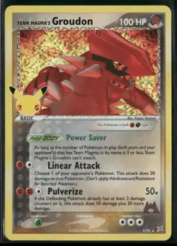 Team Magma's Groudon 9/95 - Pokemon TCG Celebrations Classic Collection 2021 NM - Image 1